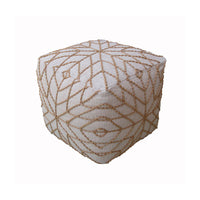 Libra Calm Neutral Collection - Corowa Hand Made Pouffe in Beige