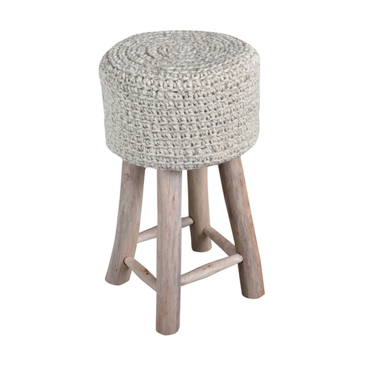 Libra Calm Neutral Collection - Nomad Natural Knitted Stool