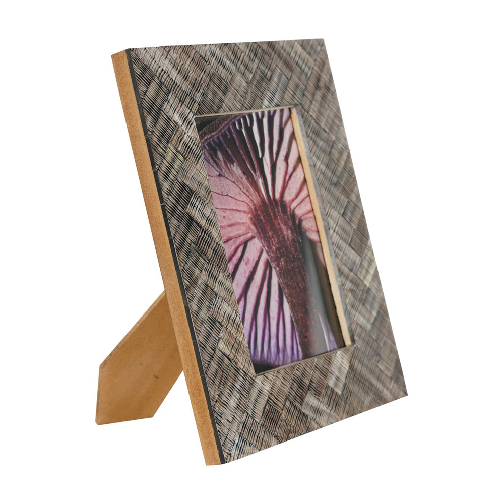 Libra Calm Neutral Collection - Herringbone Brown Horn Photo Frame