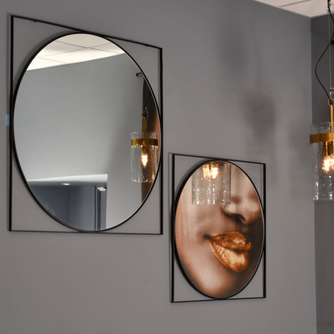 Libra Isaac Wall Mirror Black