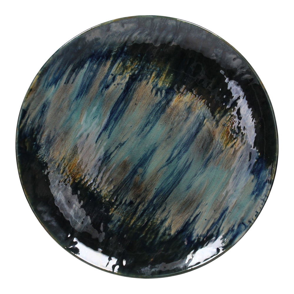 Libra Urban Botanic Collection - Santorini Blue Ceramic Platter