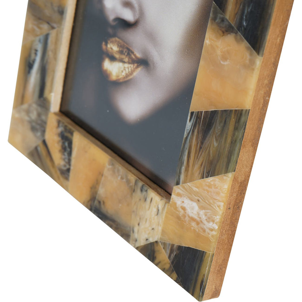 Libra Calm Neutral Collection - Tortoiseshell Style Rectangular Photo Frame