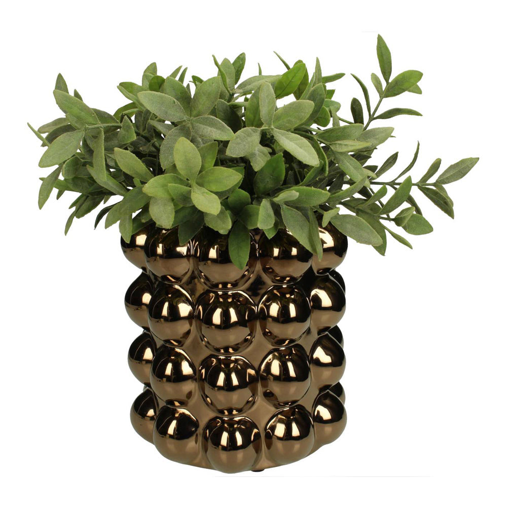 Libra Urban Botanic Collection - Bobble Bronze Ceramic Vase Medium