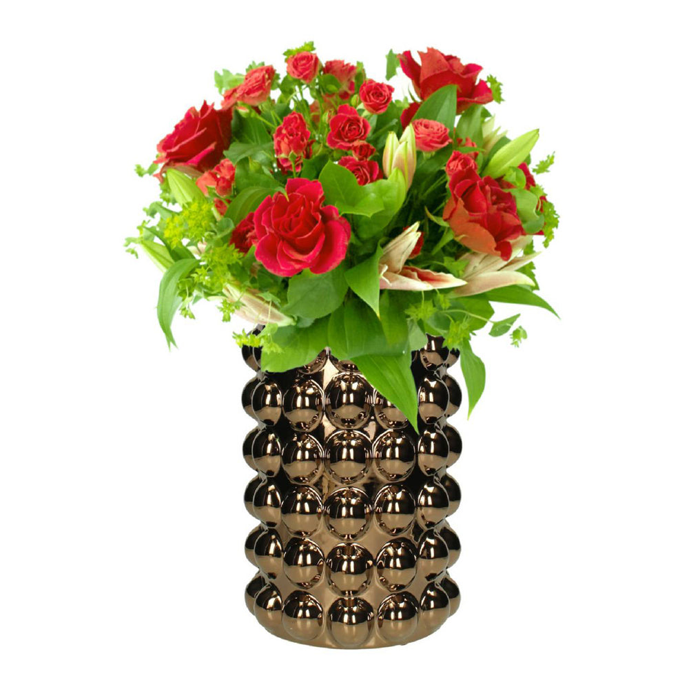 Libra Urban Botanic Collection - Bobble Bronze Ceramic Vase Large