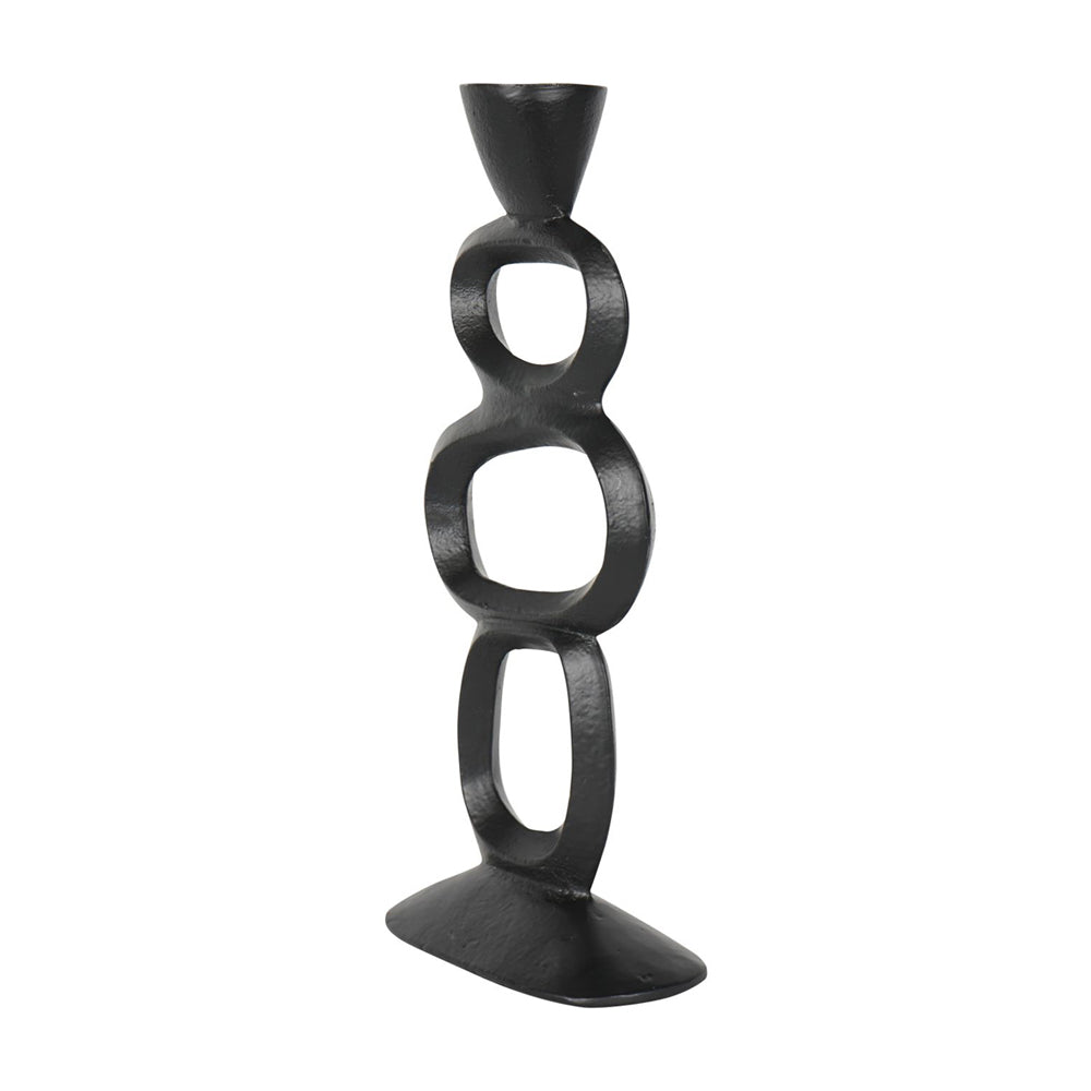 Libra Calm Neutral Collection - Organic Sculptural Candle Holder in Black