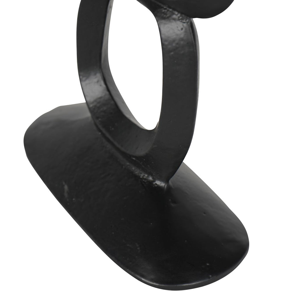 Libra Calm Neutral Collection - Organic Sculptural Candle Holder in Black