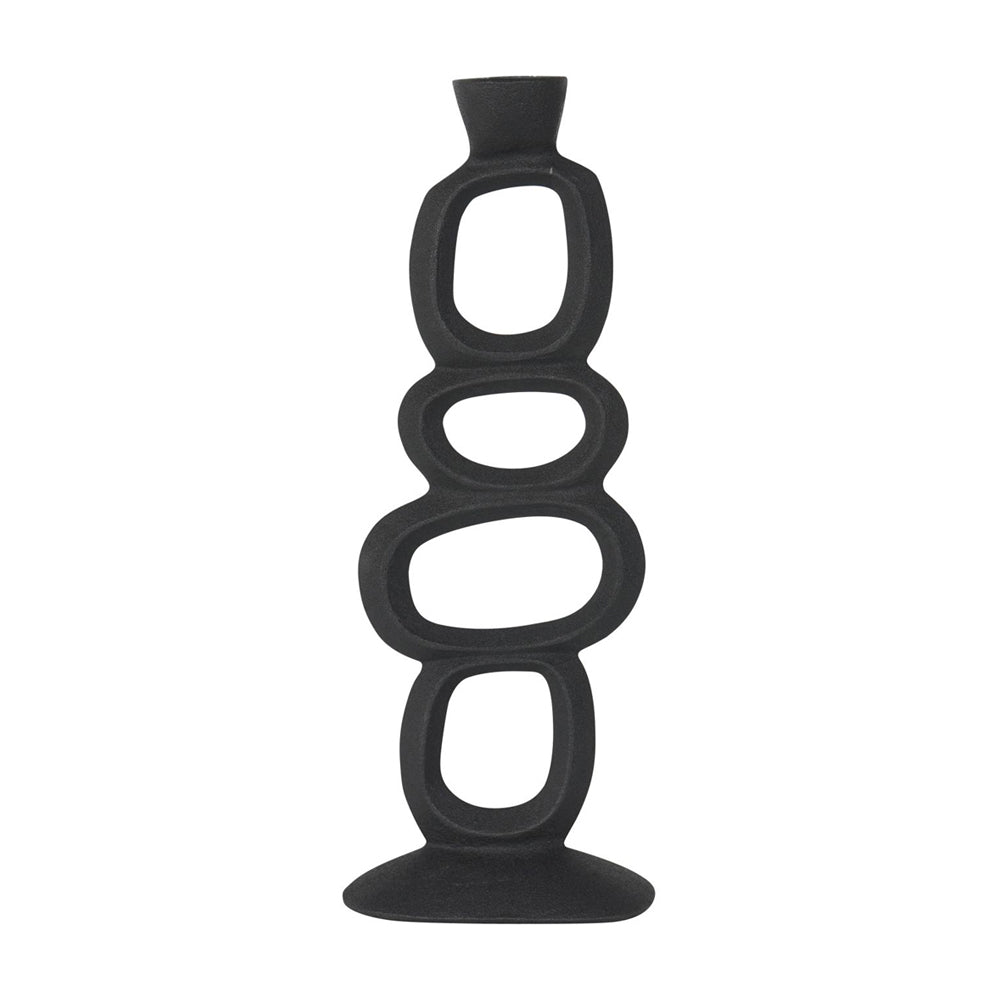 Libra Calm Neutral Collection - Organic Sculptural Candle Holder in Black