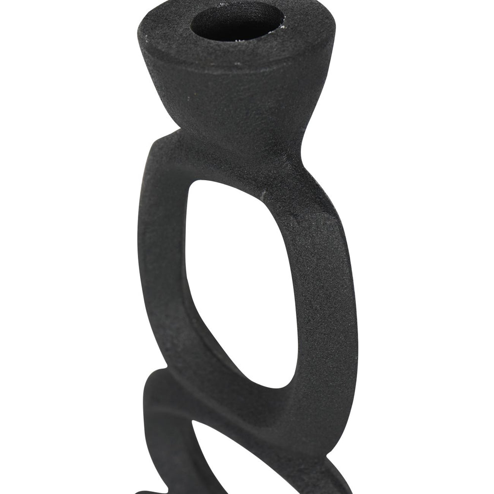 Libra Calm Neutral Collection - Organic Sculptural Candle Holder in Black