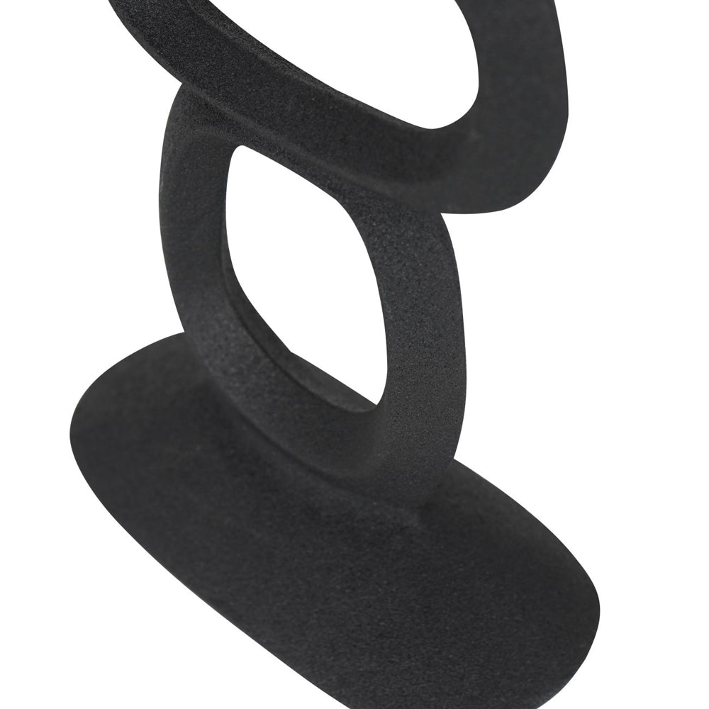 Libra Calm Neutral Collection - Organic Sculptural Candle Holder in Black