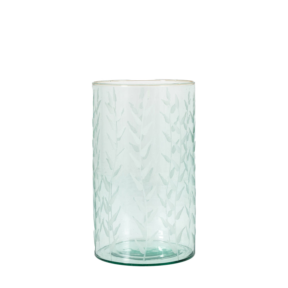 Gallery Interiors Lorlei Recycled Vase in Green