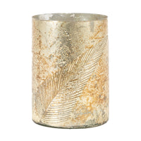Gallery Interiors Flume Hurricane in Antique Gold