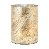 Gallery Interiors Flume Hurricane in Antique Gold