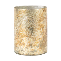 Gallery Interiors Flume Hurricane in Antique Gold