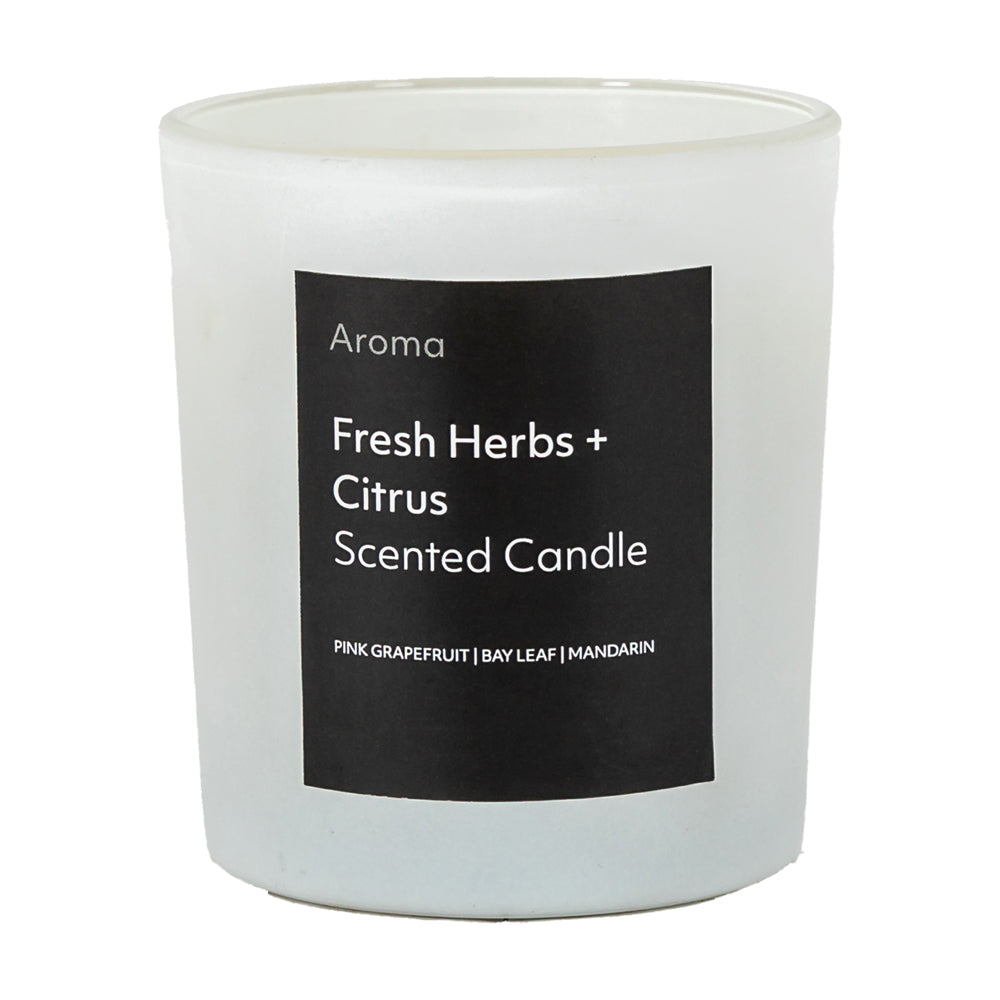 Gallery Interiors Aroma Votive in Fresh Herbs & Citrus Scent