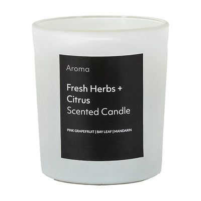 Gallery Interiors Aroma Votive in Fresh Herbs & Citrus Scent