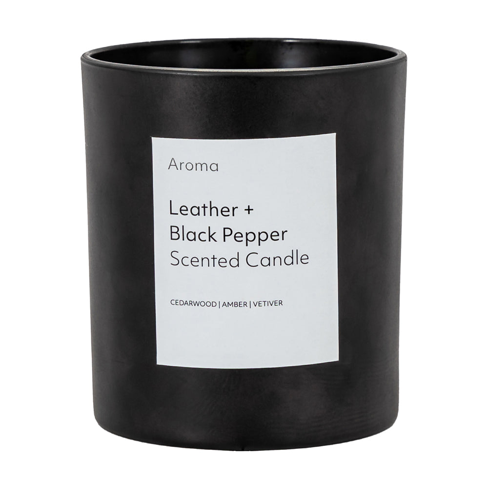 Gallery Interiors Aroma Votive Leather & Black Pepper Scent