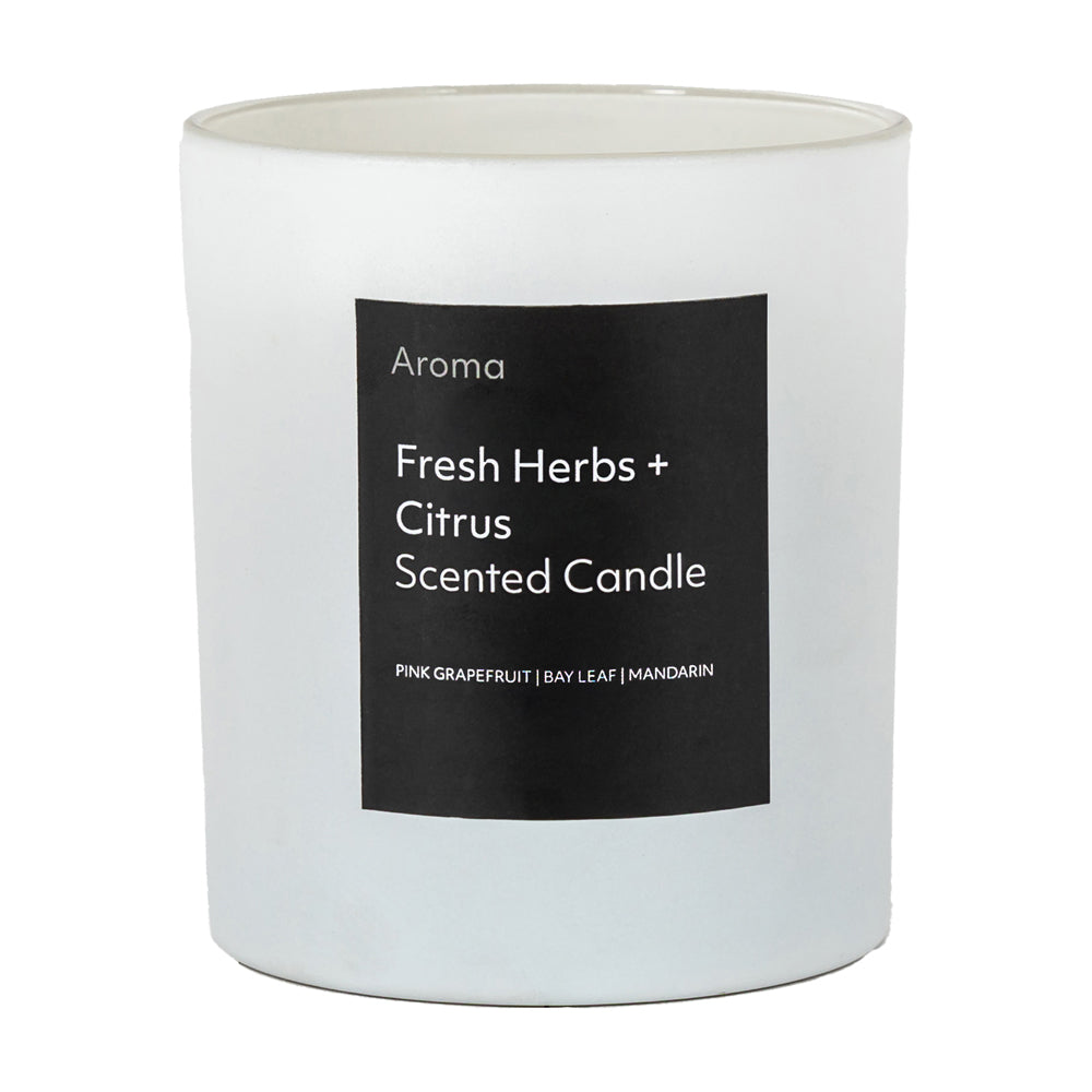 Gallery Interiors Aroma Votive in Fresh Herbs & Citrus Scent