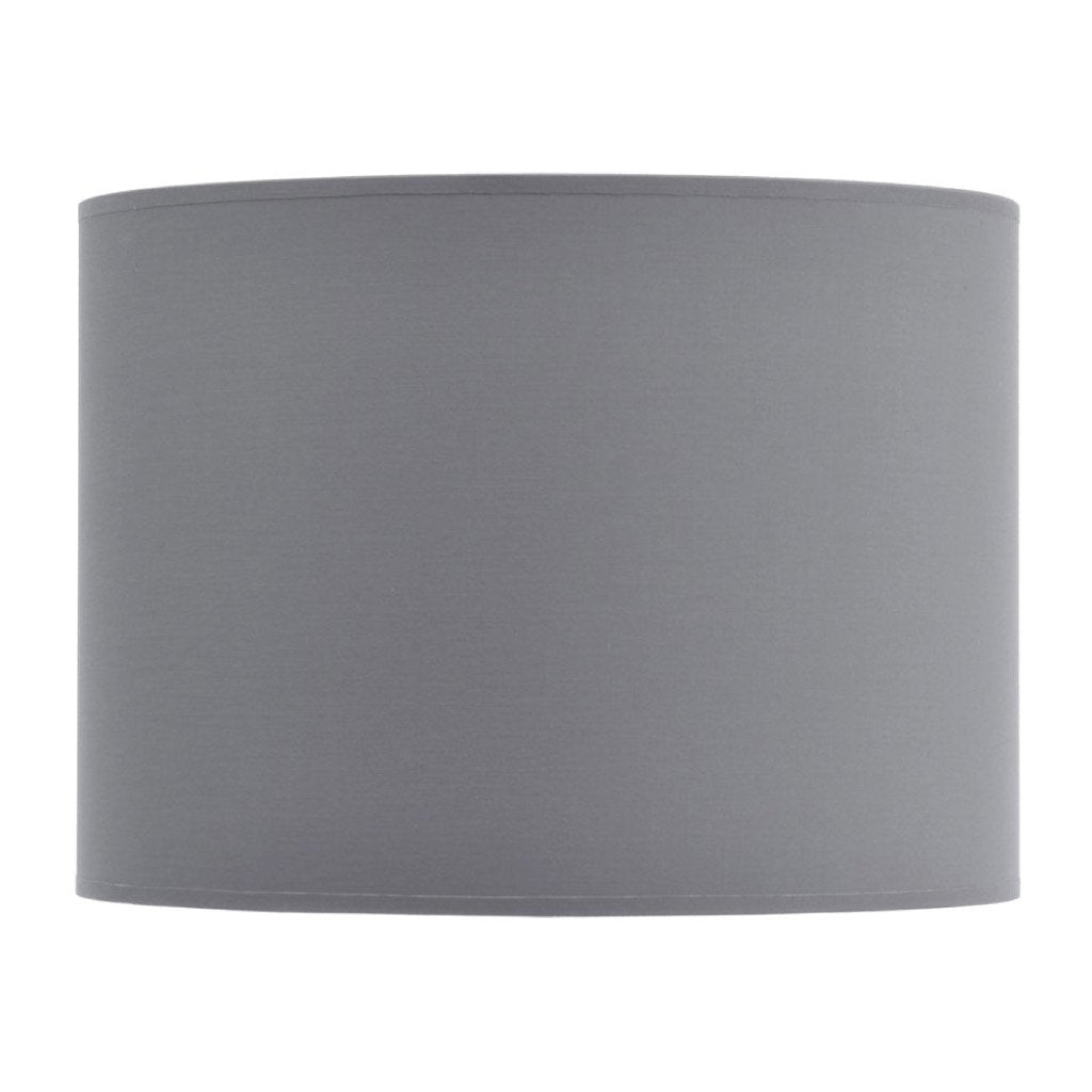 Libra Grey and Silver Lined Drum 14" Lampshade-Libra-Olivia's