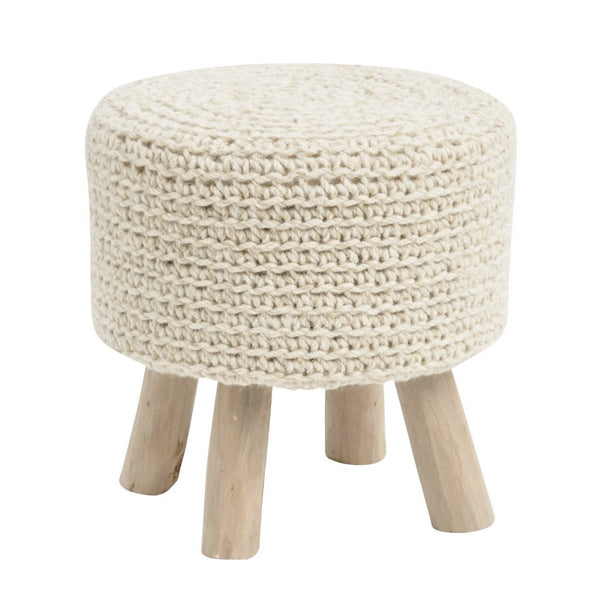 Libra Nomad Natural Knitted Stool-Libra-Olivia's