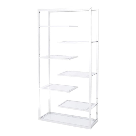 Libra Linton Stainless Steel And Glass Display Unit-Libra-Olivia's