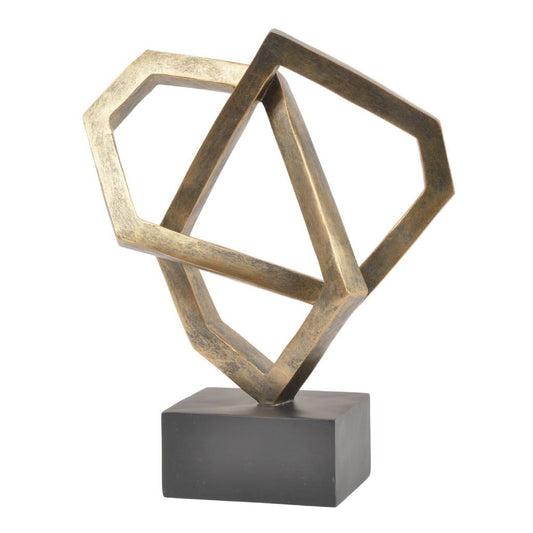 Libra Antique Bronze Cubist Sculpture-Libra-Olivia's